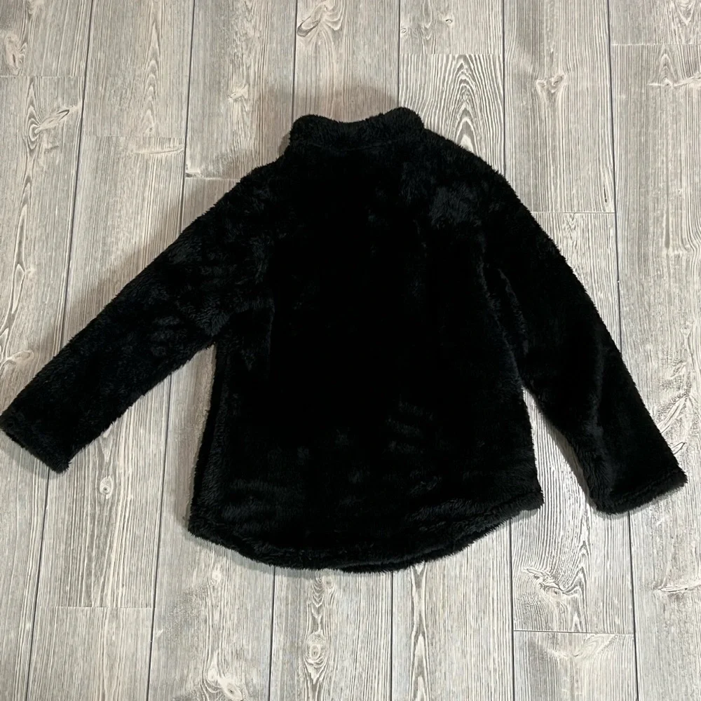 Soft Quarter Zip Fleece, Black, Size Small, - Picture 4 of 9